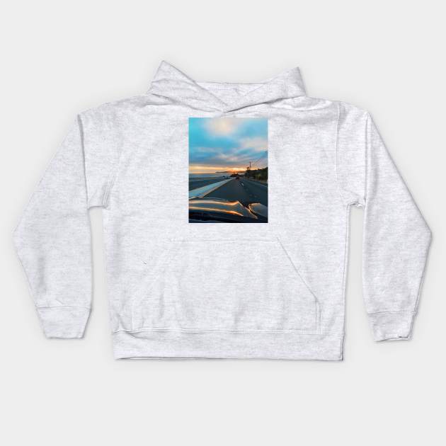 Malibu, California Kids Hoodie by shotsbymel